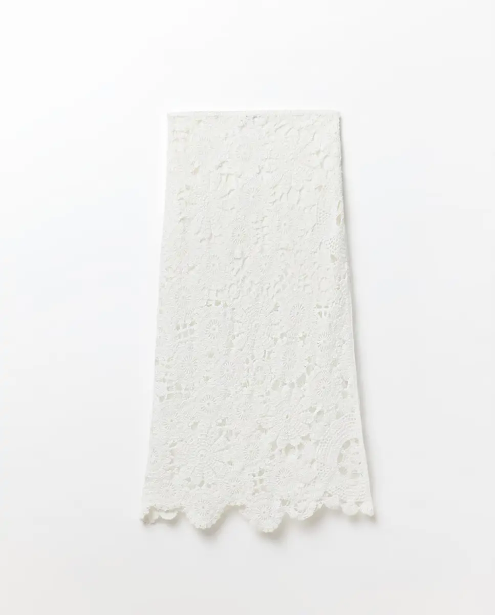Falda midi crochet 