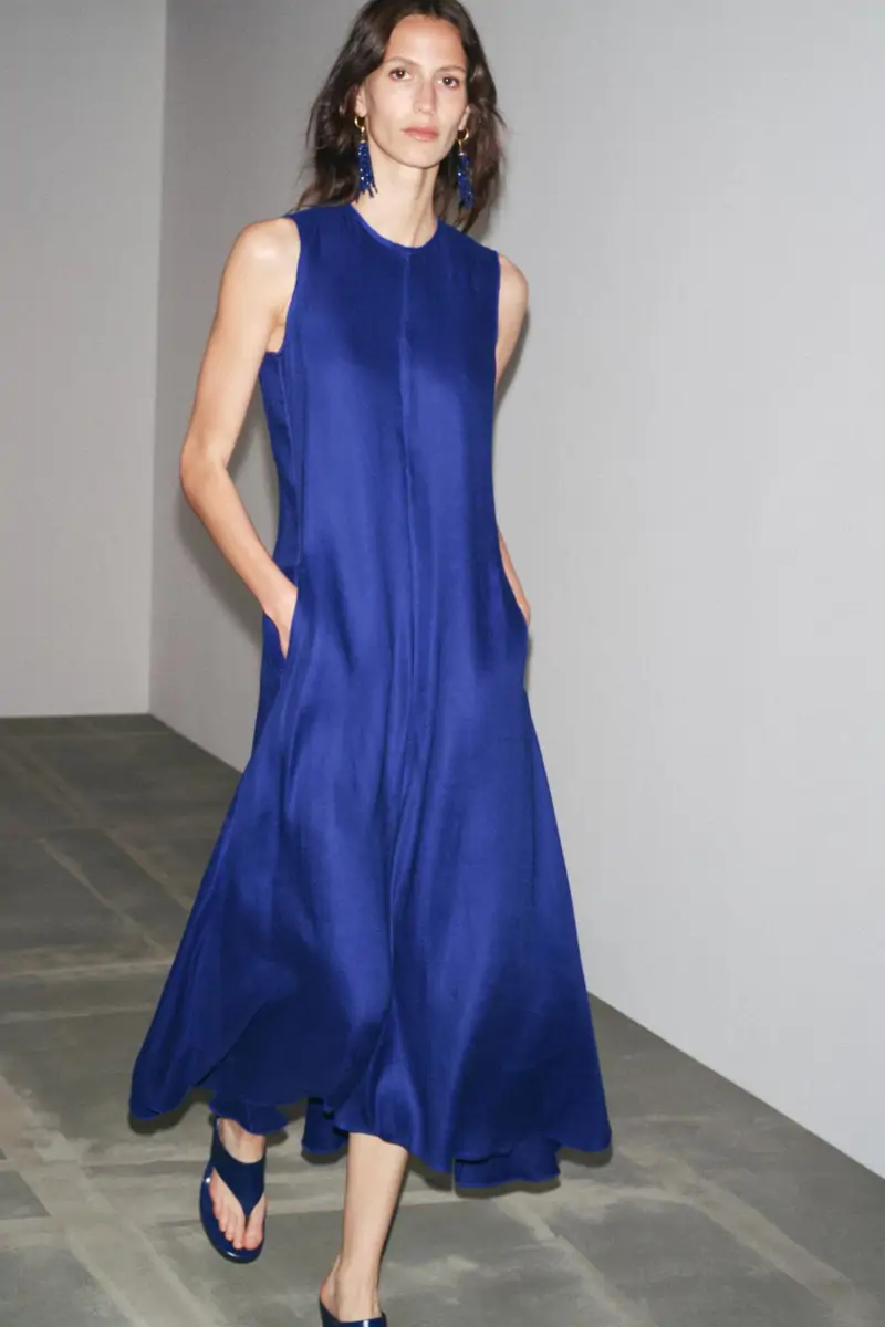 zara lino azul