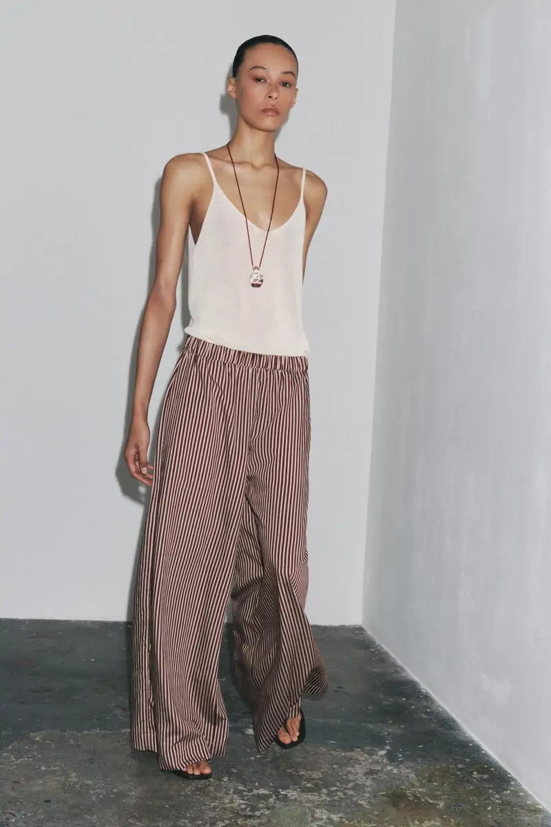 pantalón fluidos rayas 