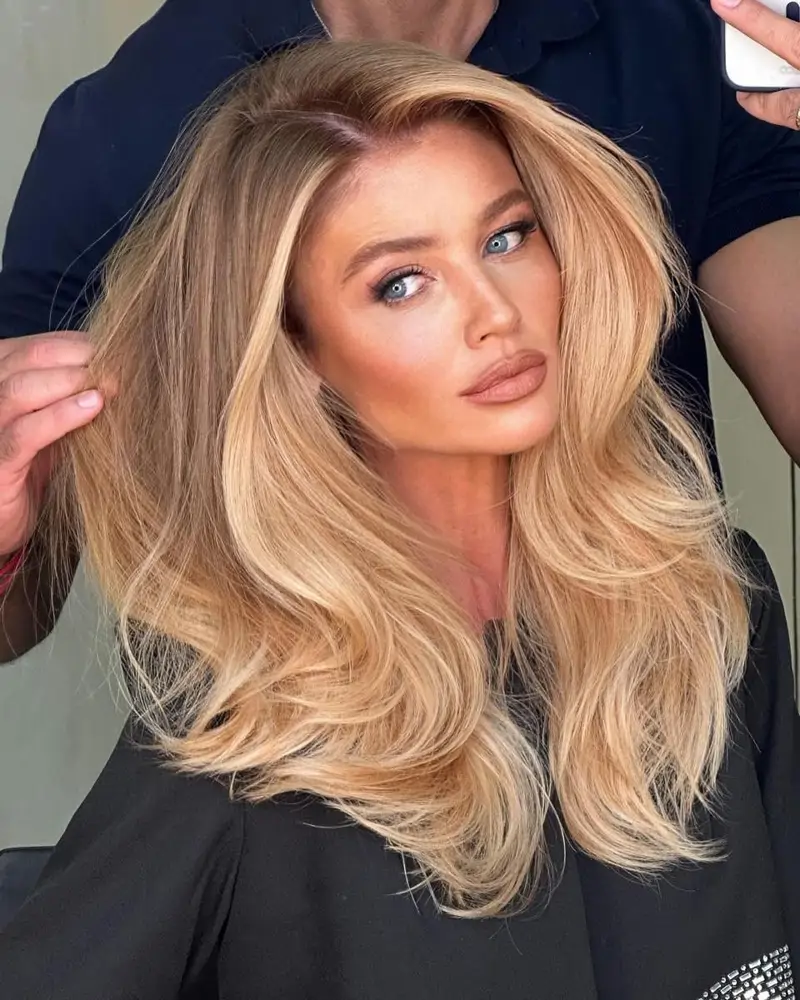 mechas balayage rubias