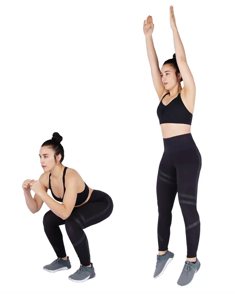 sentadilla con salto