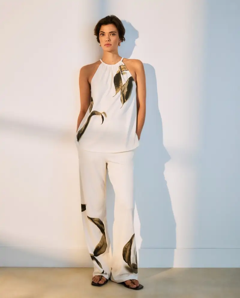002 Conjunto estampado blanco Woman El Corte Inglés