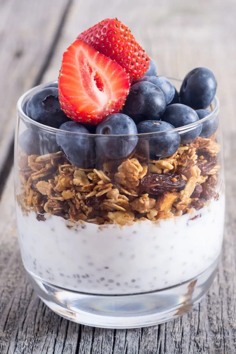 desayunos avena yogur