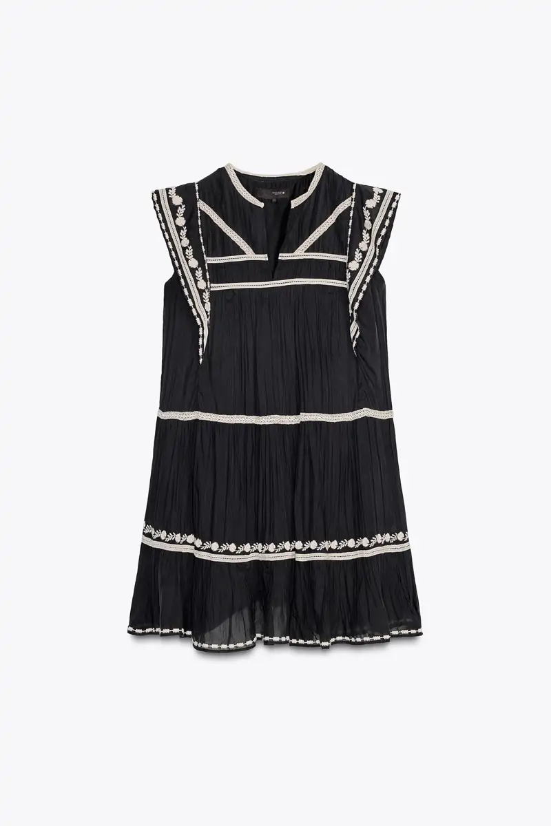 Vestido negro fluido