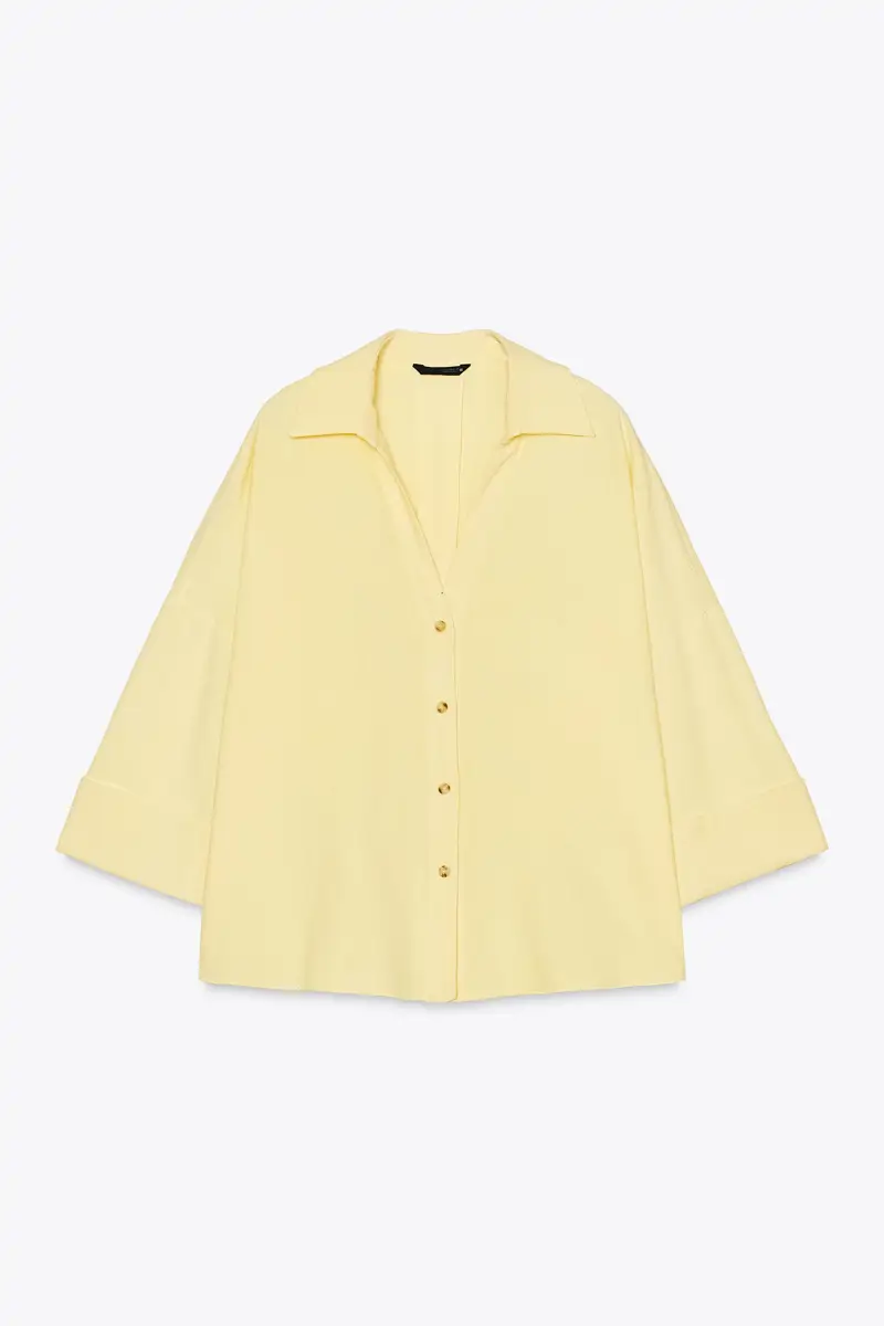 Camisa amarillo mantequilla
