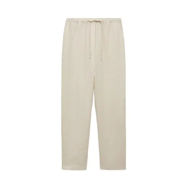 Pantalón recto 100% lino