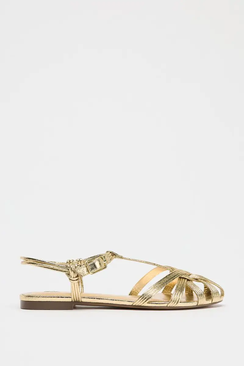 SANDALIAS CANGREJERAS DORADAS 
