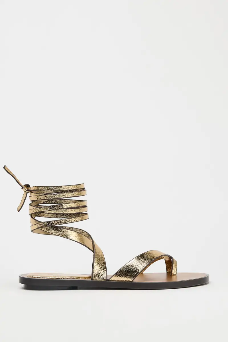 sandalias metalizadas