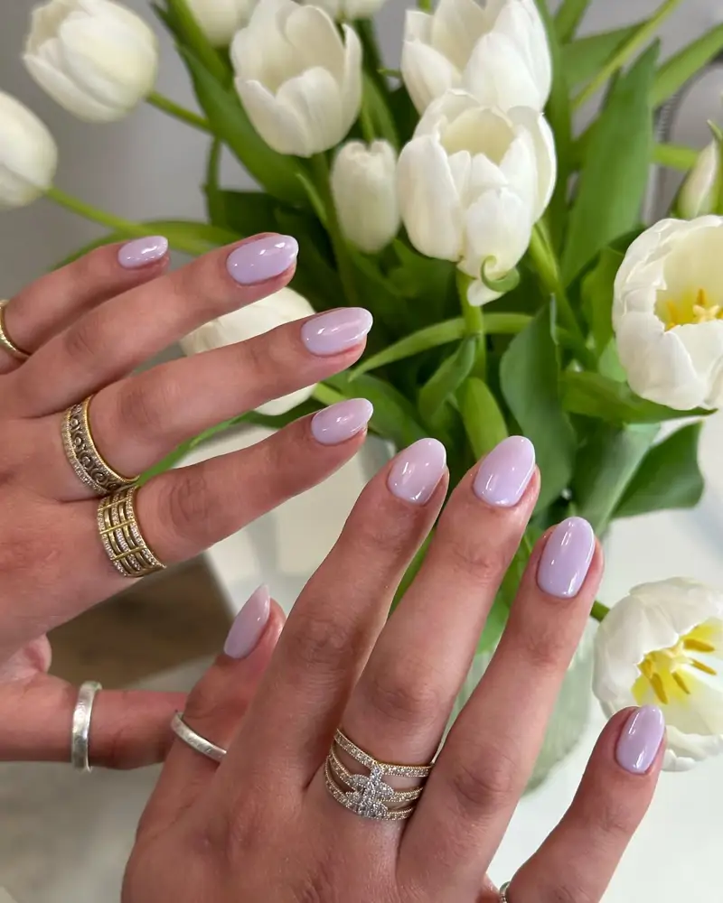 uñas lavanda