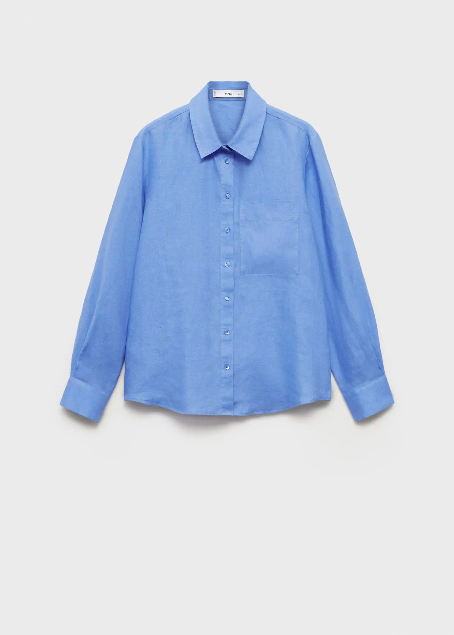 Camisa de lino con bolsillo