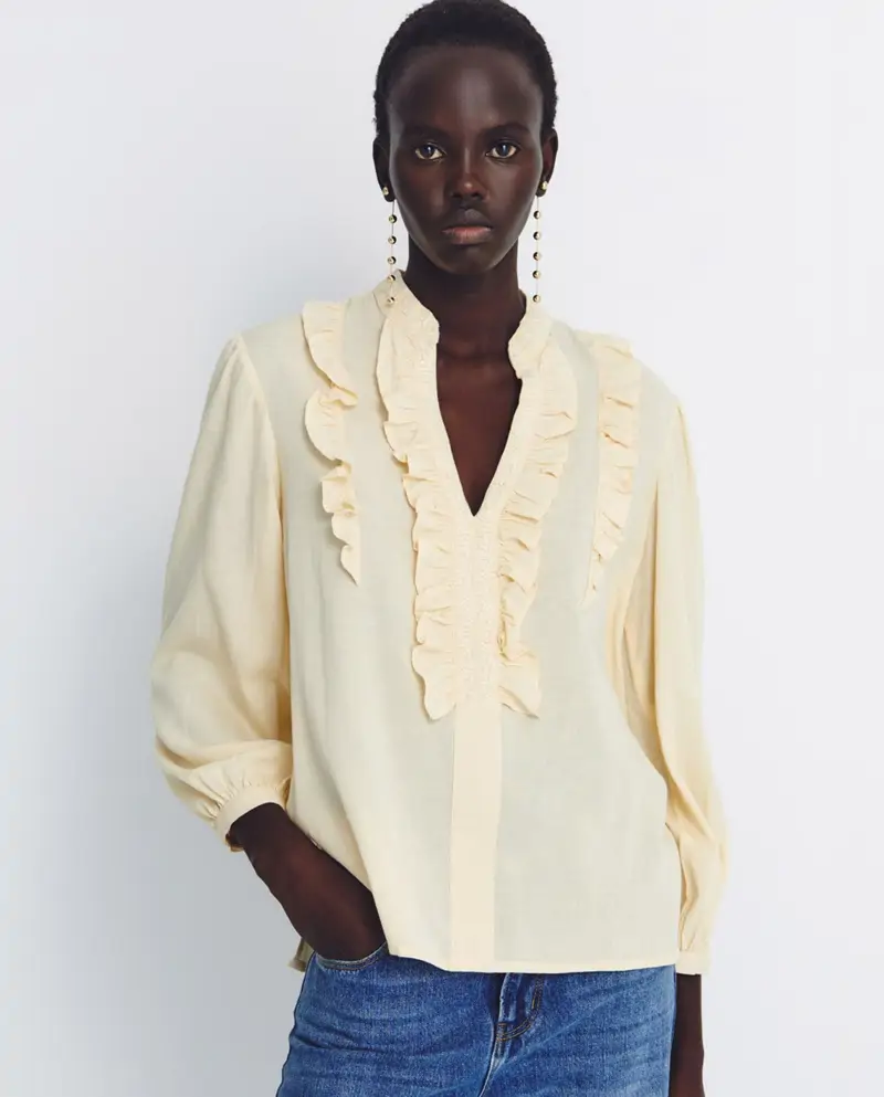 Blusa de volantes
