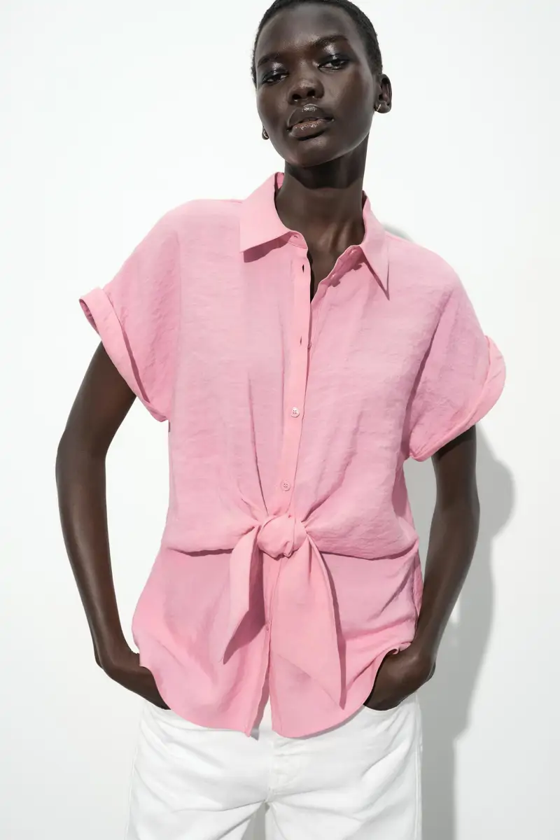 Camisa con lino
