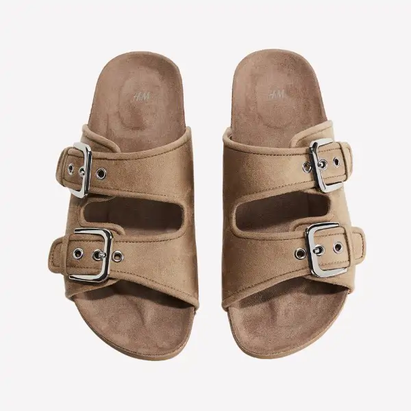 Sandalias dos tiras beige