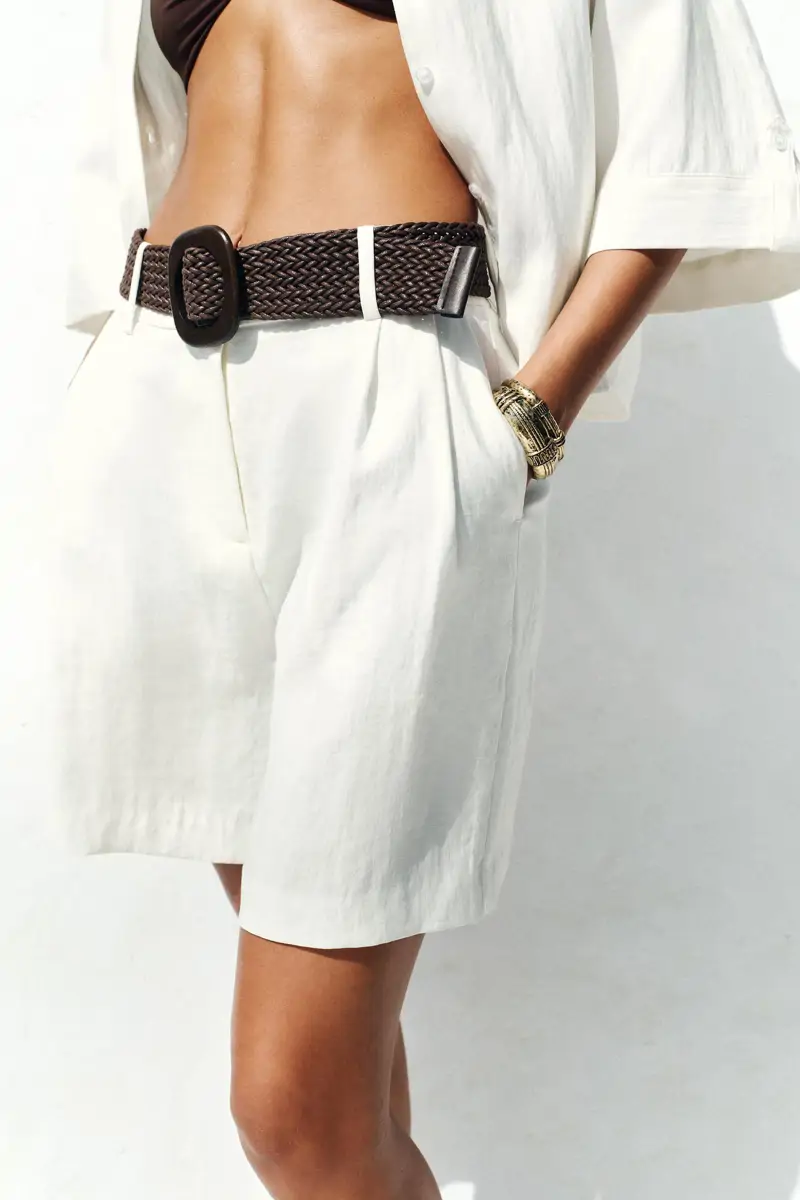 bermudas blancas zara