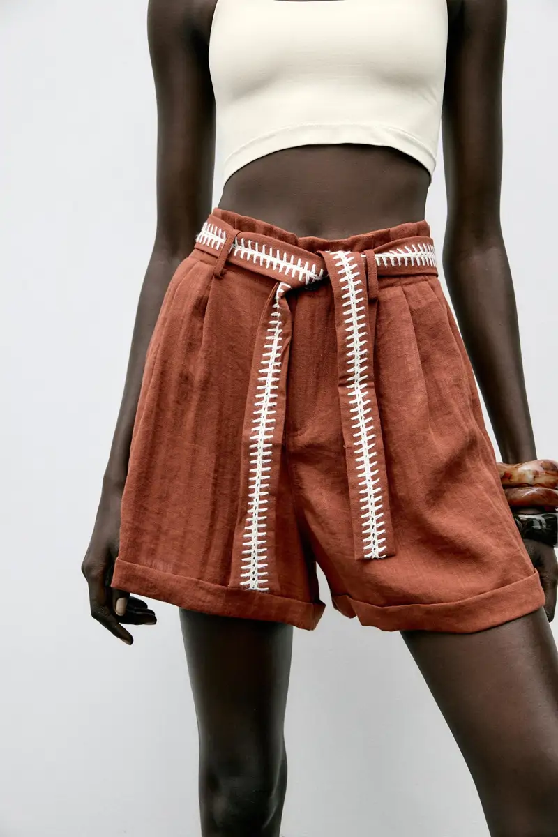 bermudas lino zara