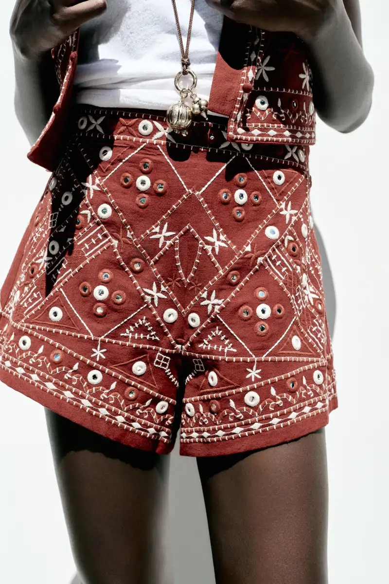 bermudas con estampado zara