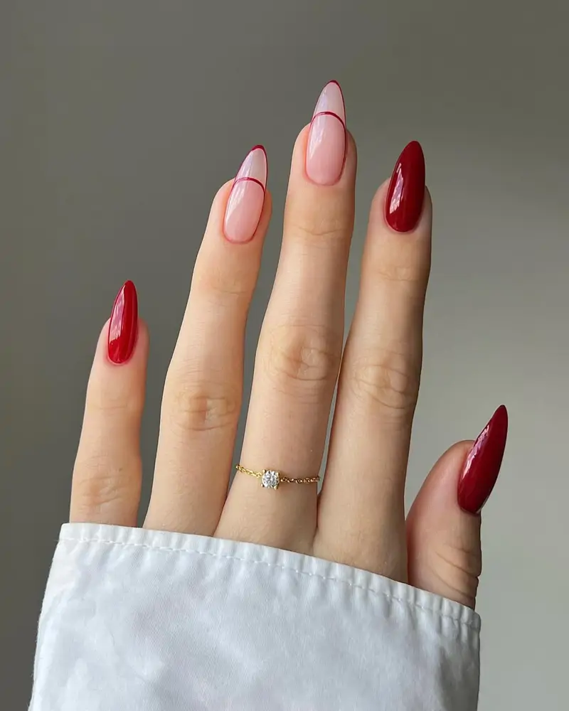 forma de uñas almendrada