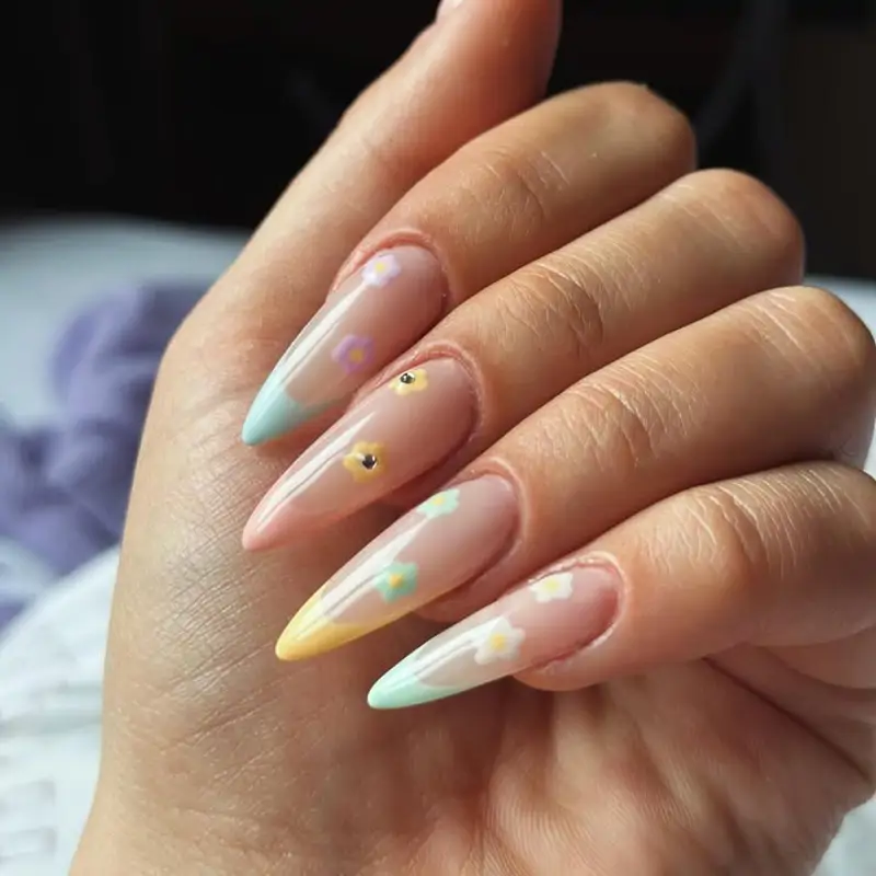 formas de uñas stiletto