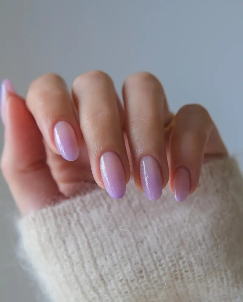 manicura francesa color pastel