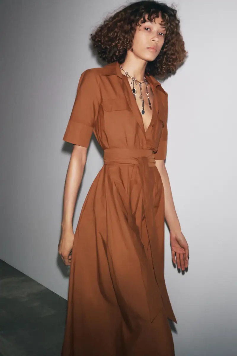 Vestido color terracota
