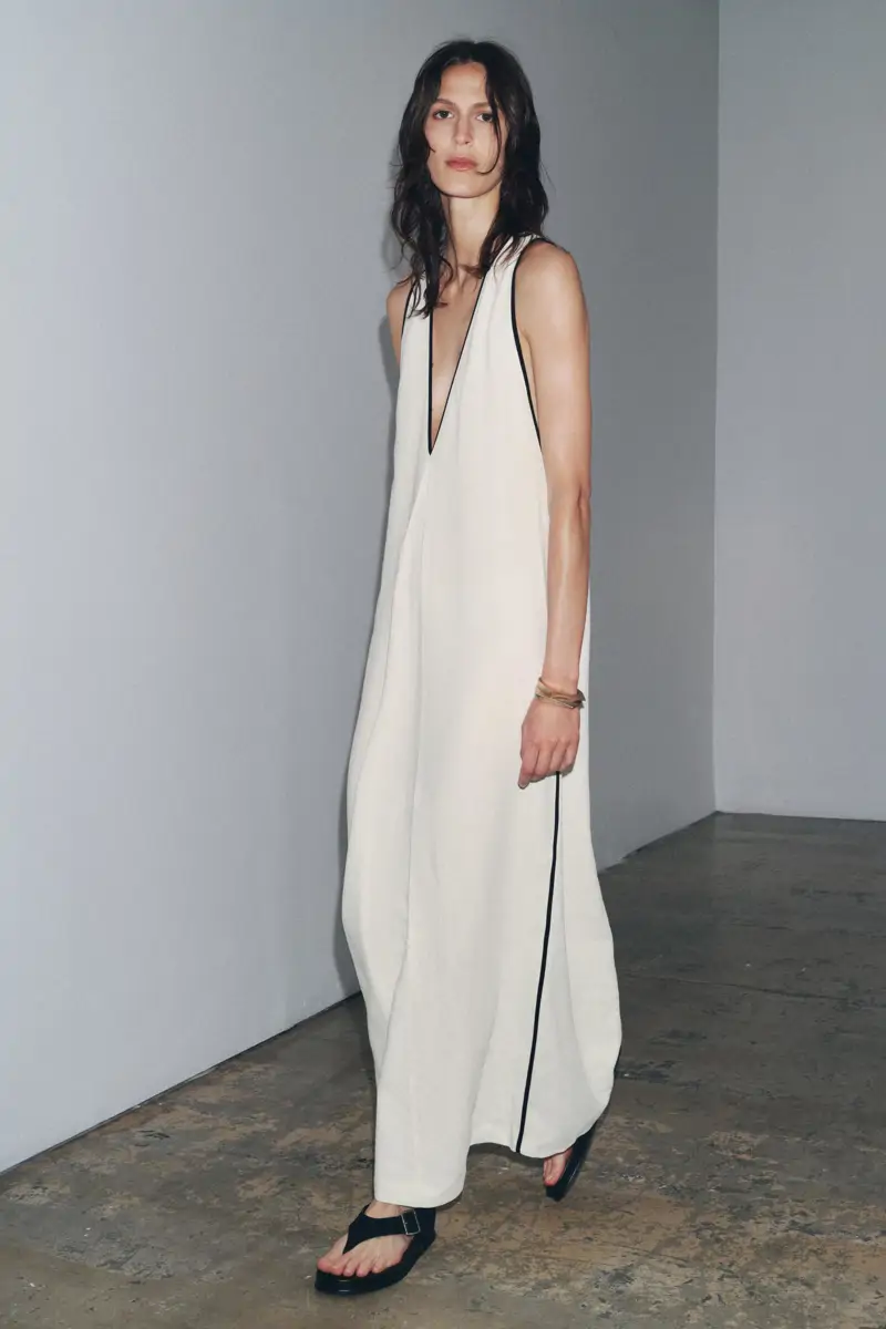 Vestido blanco fluido