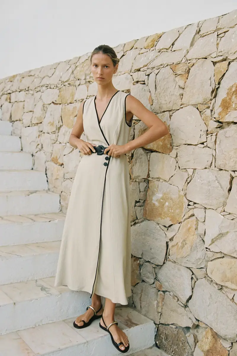 Vestido con lino