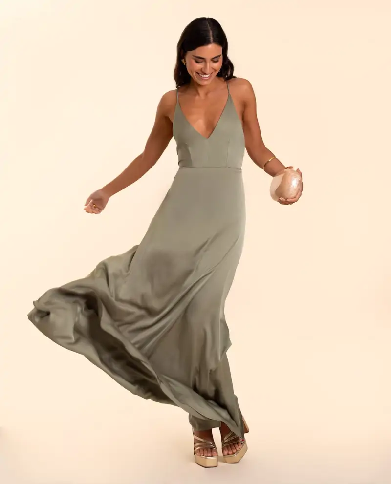 vestido satinado the are