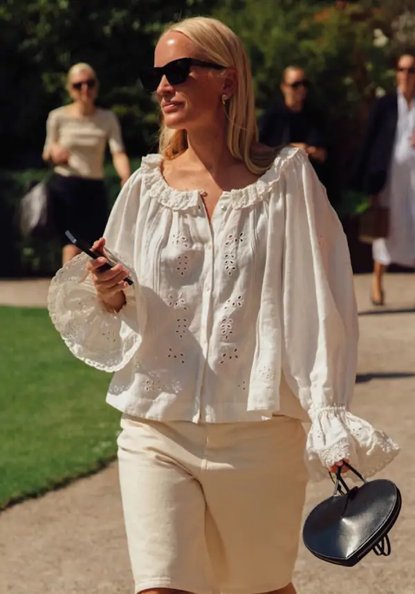 Adiós, blusas con estampado: llegan a Zara los modelos boho con bordado que las pijitas de 50 combinarán en verano con pantalones de lino 