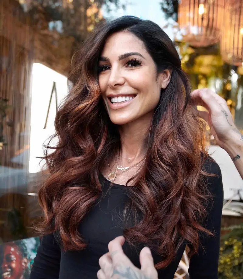 Mechas balayage: en tonos cobre