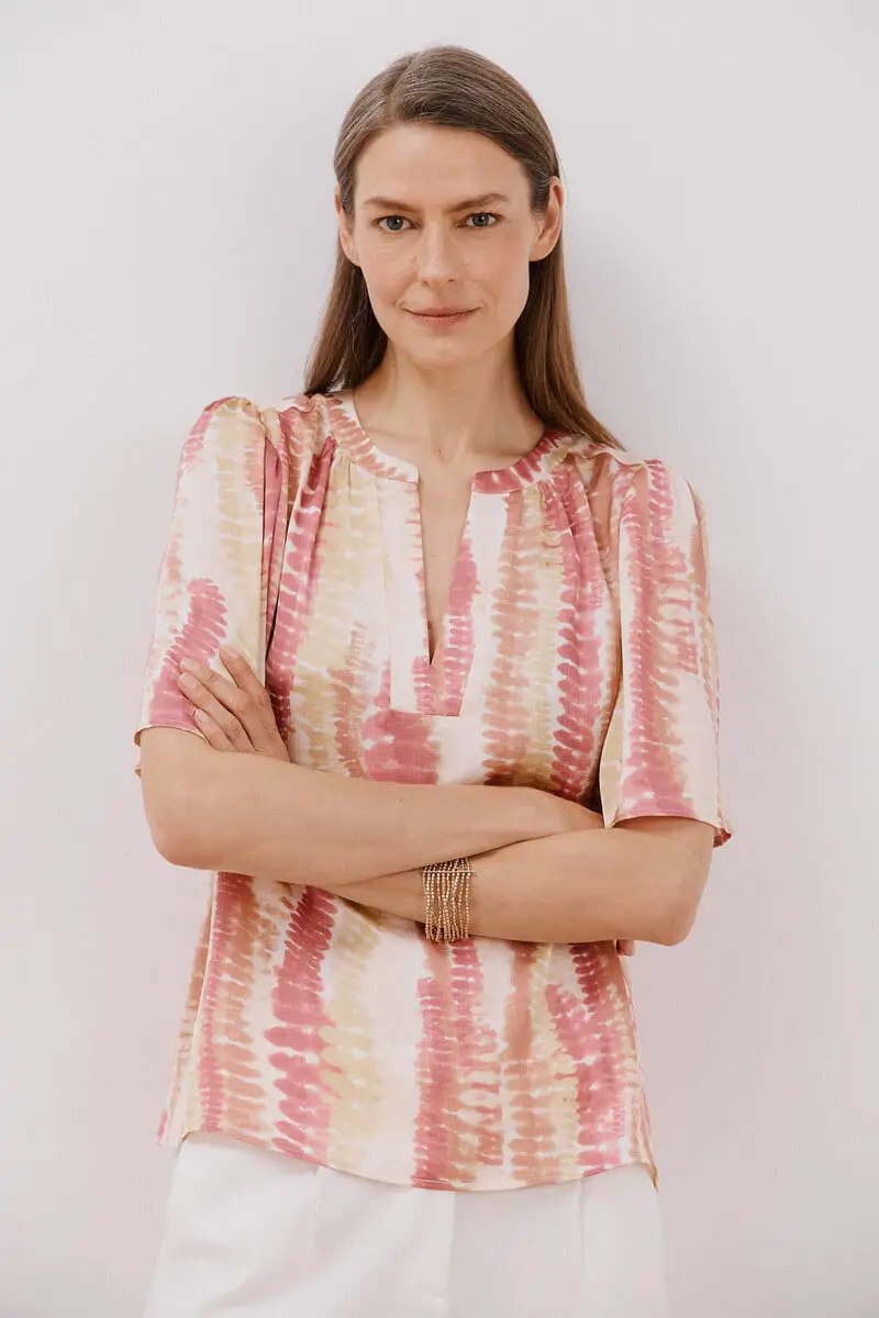 blusa con vuelo de cortefiel 