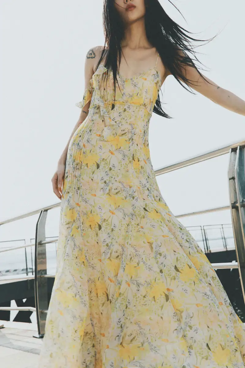 vestido estampado flores sfera