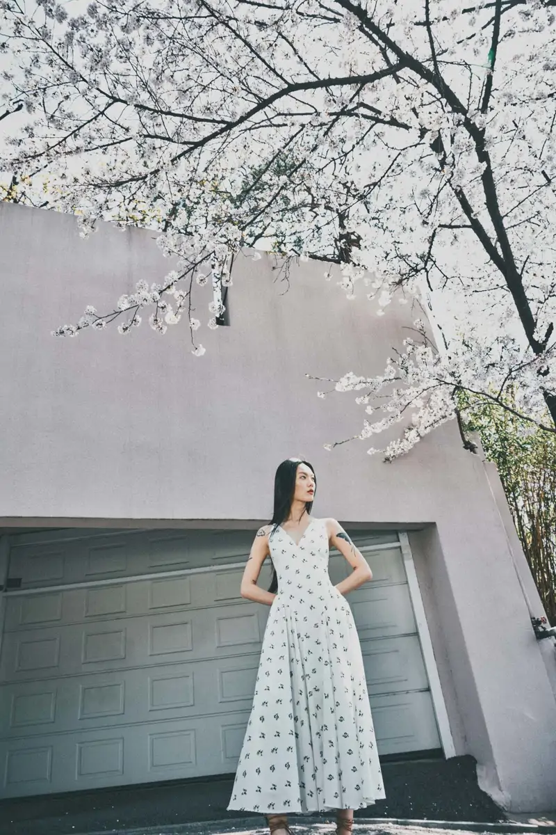 vestido estampado sfera
