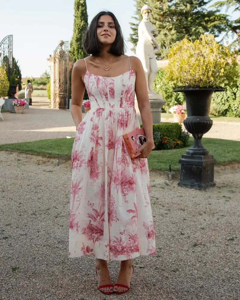 vestido estampado