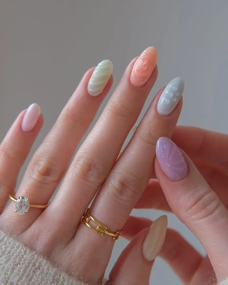 Uñas jelly uñas pastel para verano