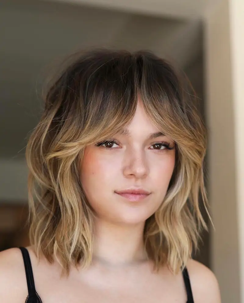 melenas cortas modernas con flequillo kitti haircut