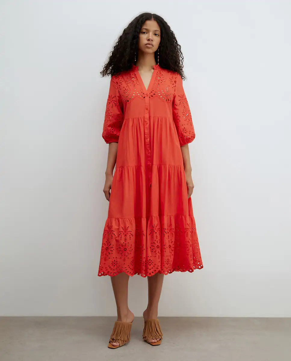Vestido camisero schiffly