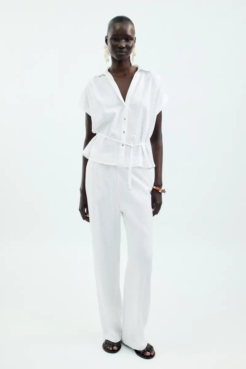 Blusa de lino