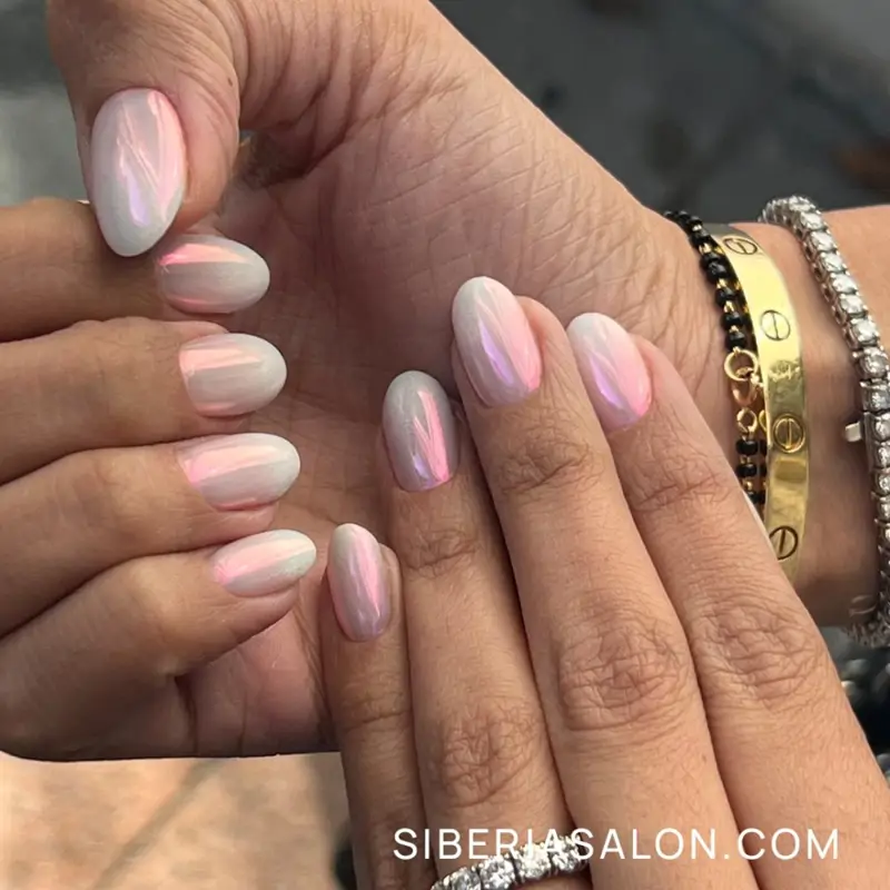 boda uñas francesas elegantes​ perladas