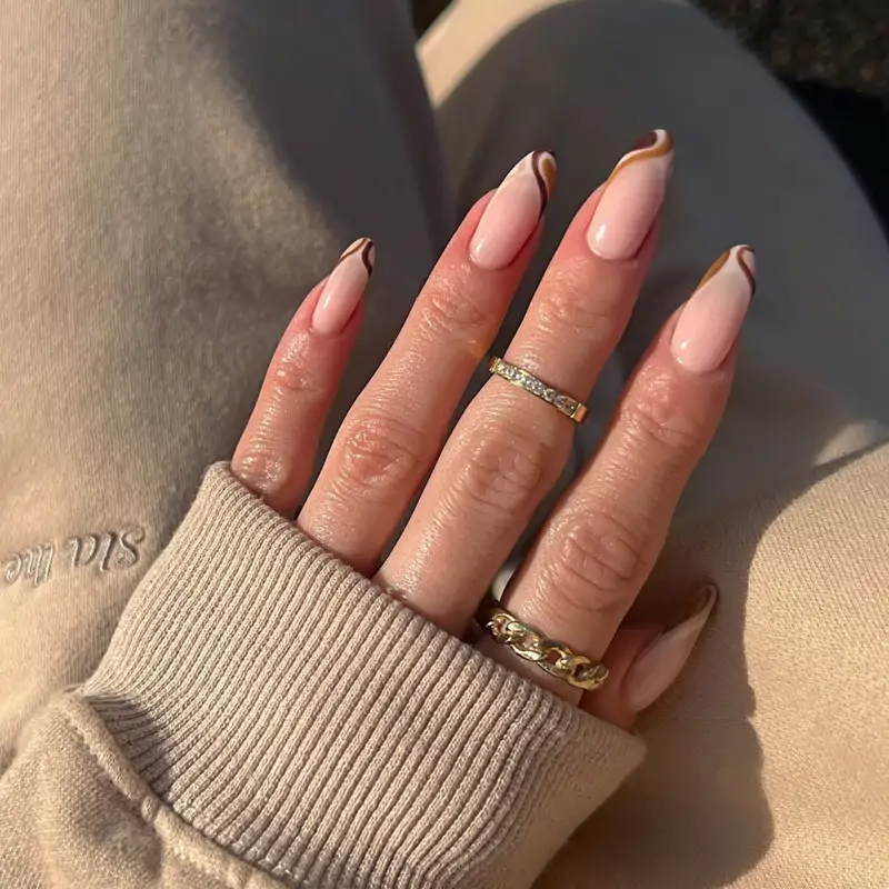 uñas francesas elegantes boda  Con ondas
