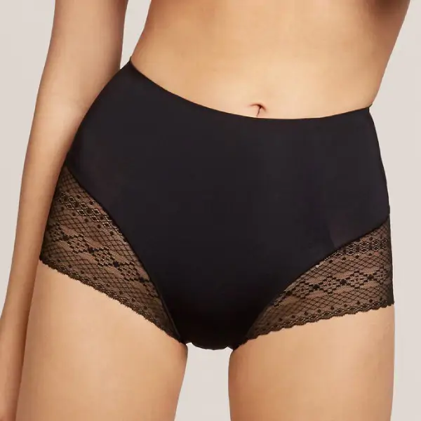 Braguita efecto faja moldeadora negra Gisela