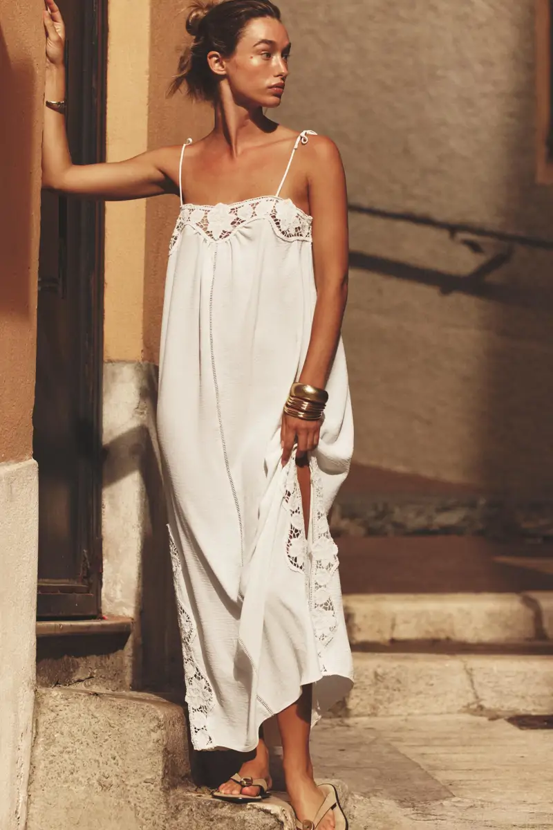 Vestido blanco de Zara