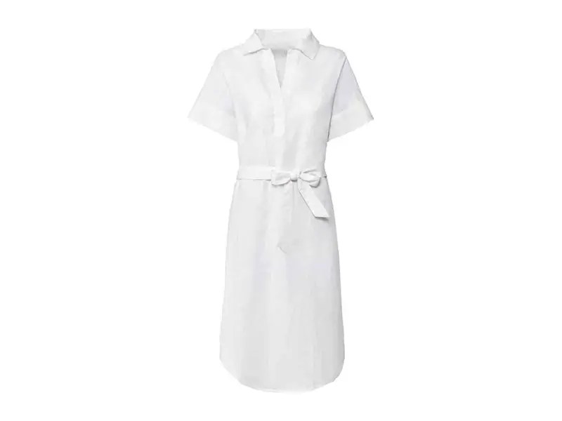 vestido camisero blanco lidl