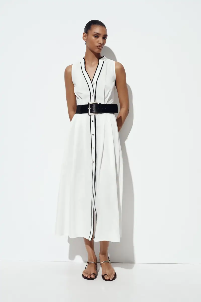 Vestido de popelín