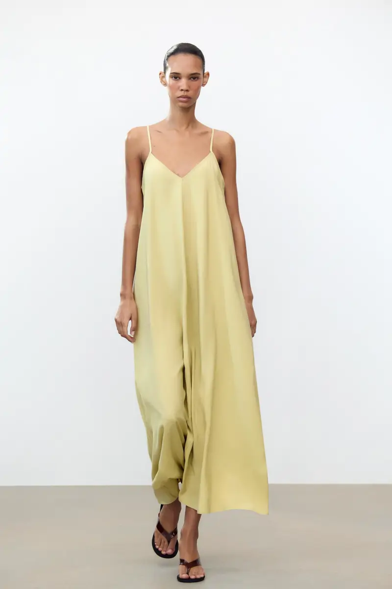 Vestido verde oliva