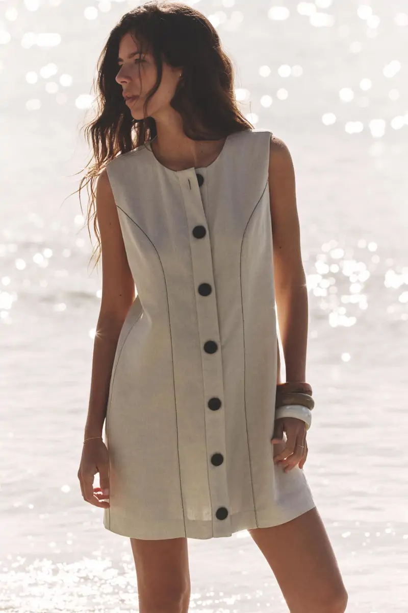 Vestido beige