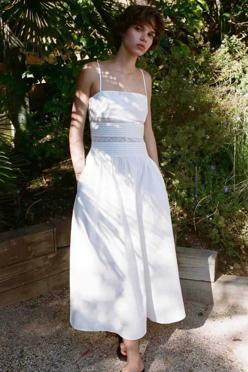 Vestido de popelín