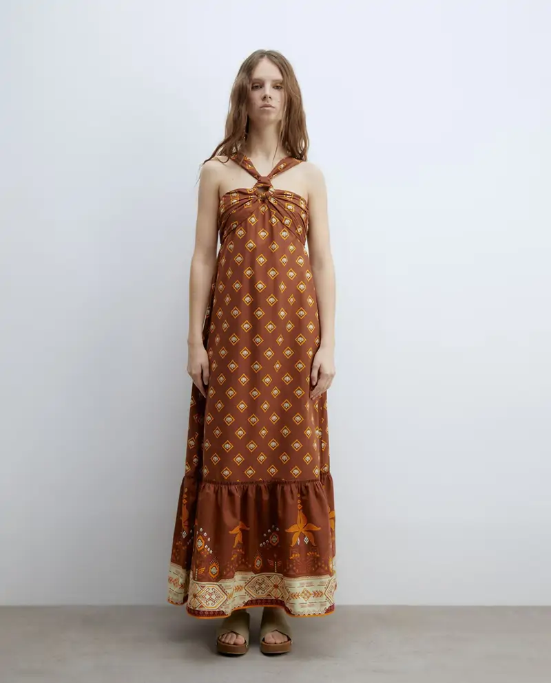 vestido estampado sfera