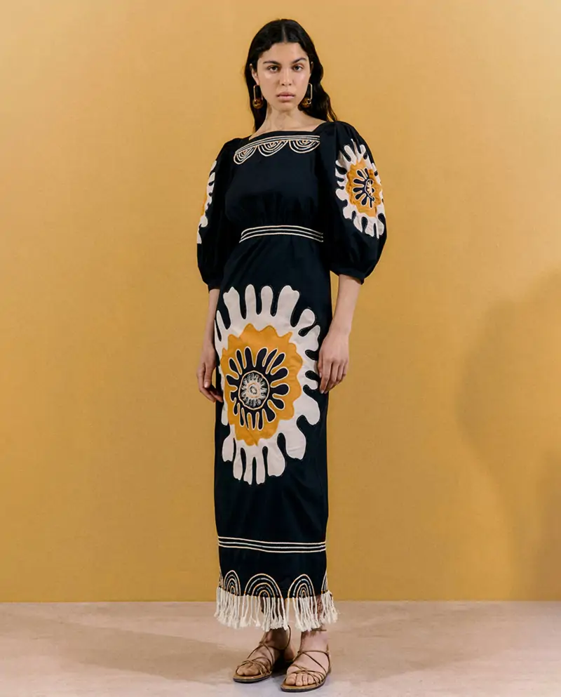 vestido estampado