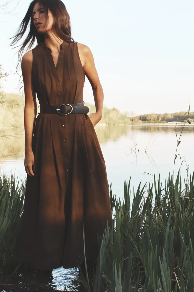Vestido marrón