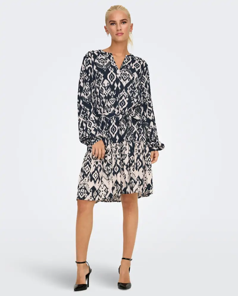 vestido túnica estampado